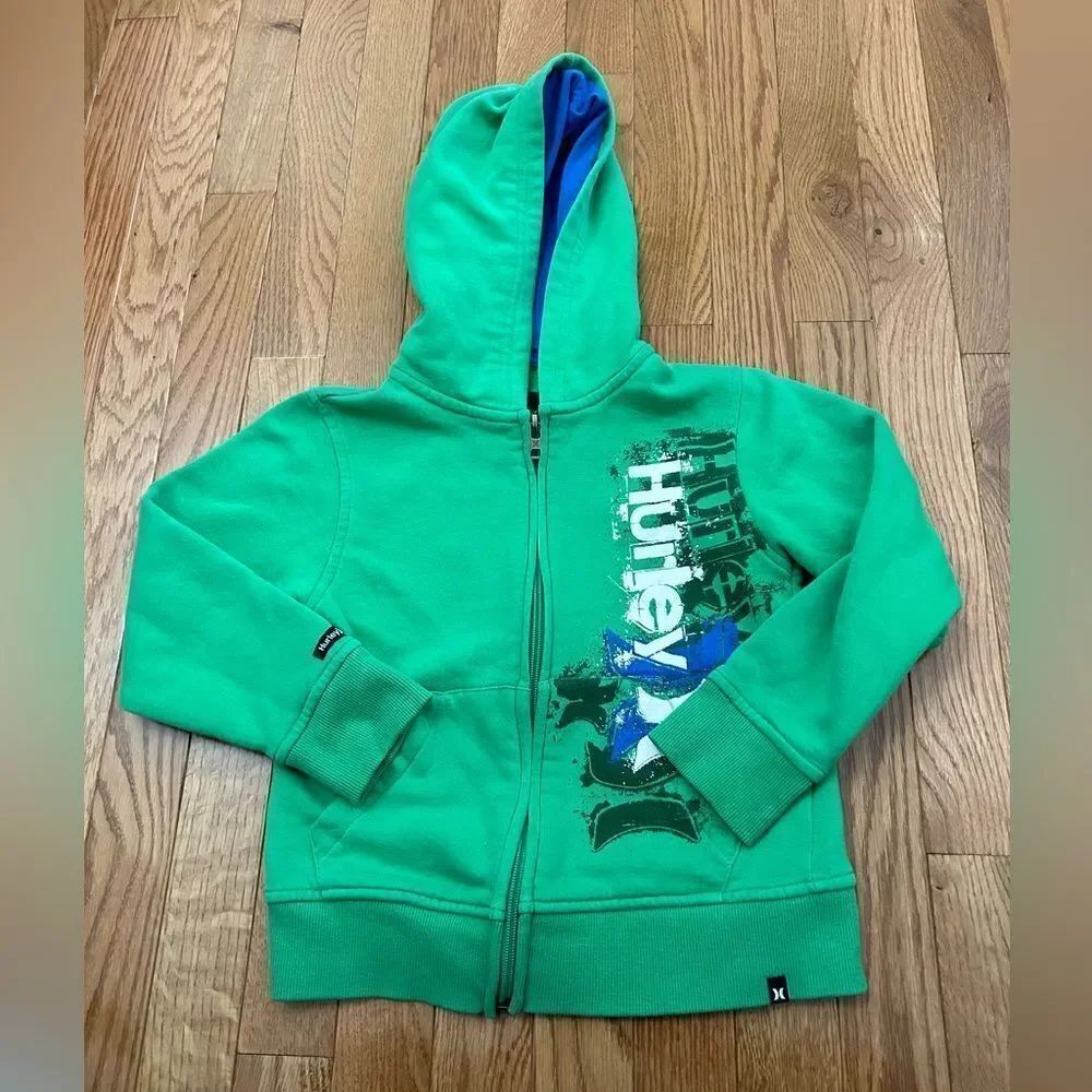 Boys Hurley Zip Up Hoodie Sweatshirt
